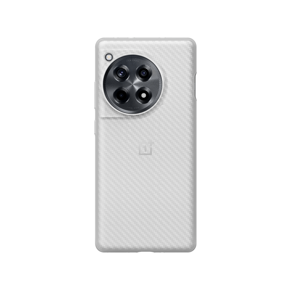 OnePlus 12R Classic Texture Bumper Case OPC20 Silver IN image 1
