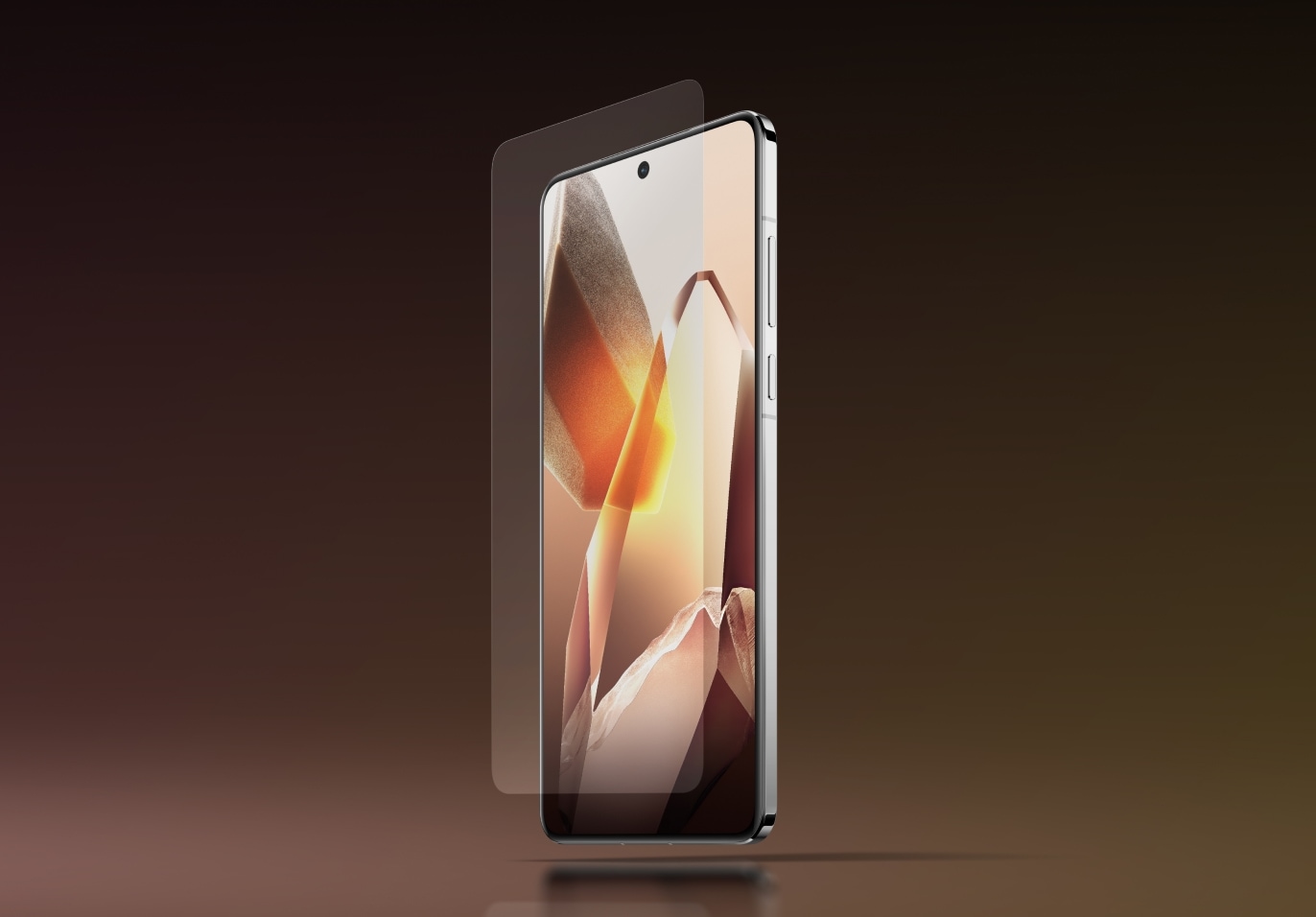 Modern, sleek smartphone with minimalist design.