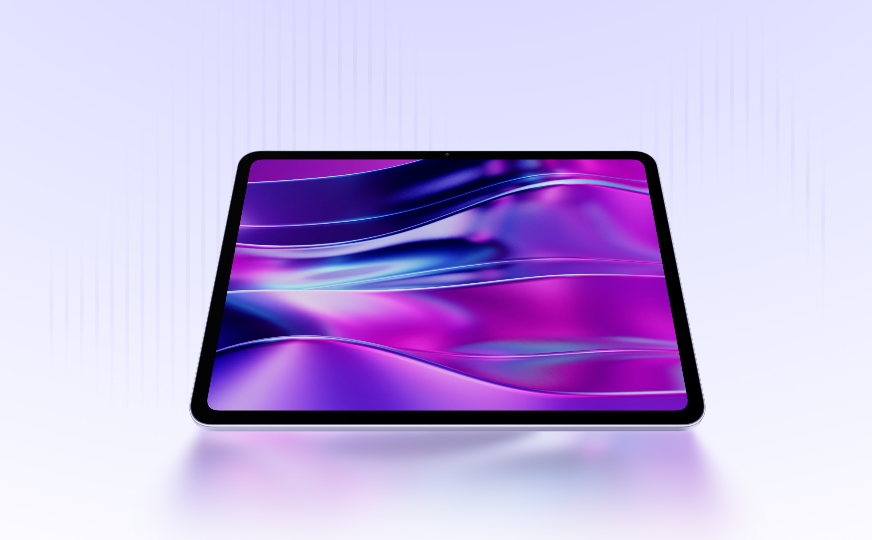 OnePlus Pad Go 2 5G 256GB, 8GB RAM 12.1-inch Tablet (Global Version) 12 Vibrant purple and blue wavy background on tablet screen.