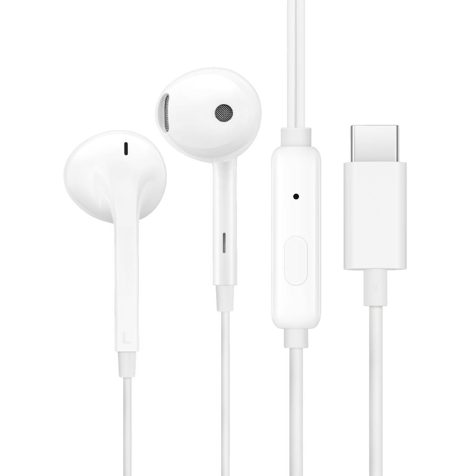 OnePlus Half In-Ear Wired Digital Earphones Lite Type-C White
