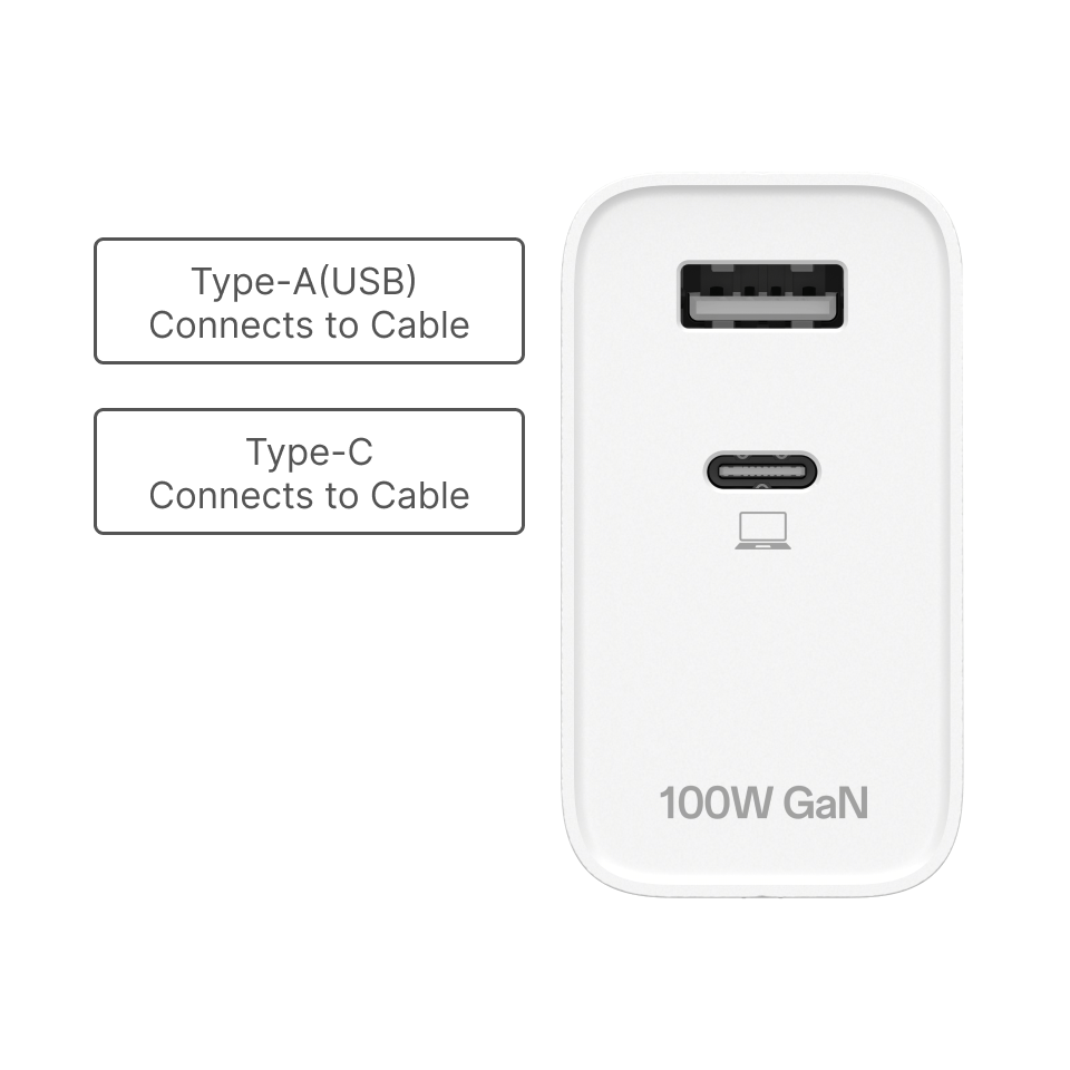 OnePlus SUPERVOOC 100W Dual Ports GaN Power Adapter Lite - OnePlus