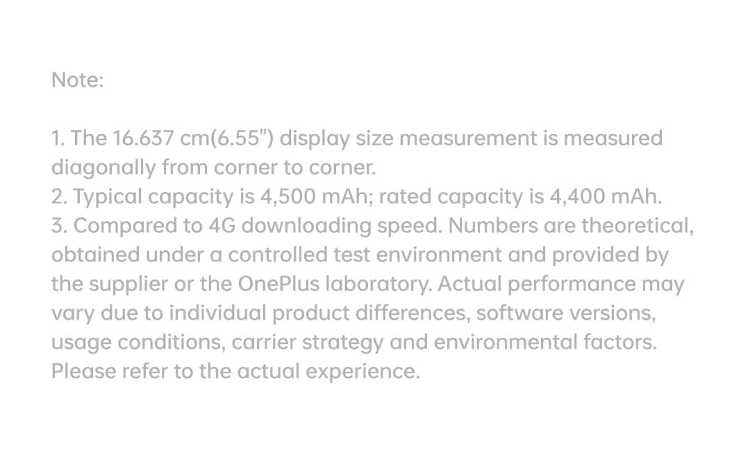 OnePlus 8T Specification Explanation Image